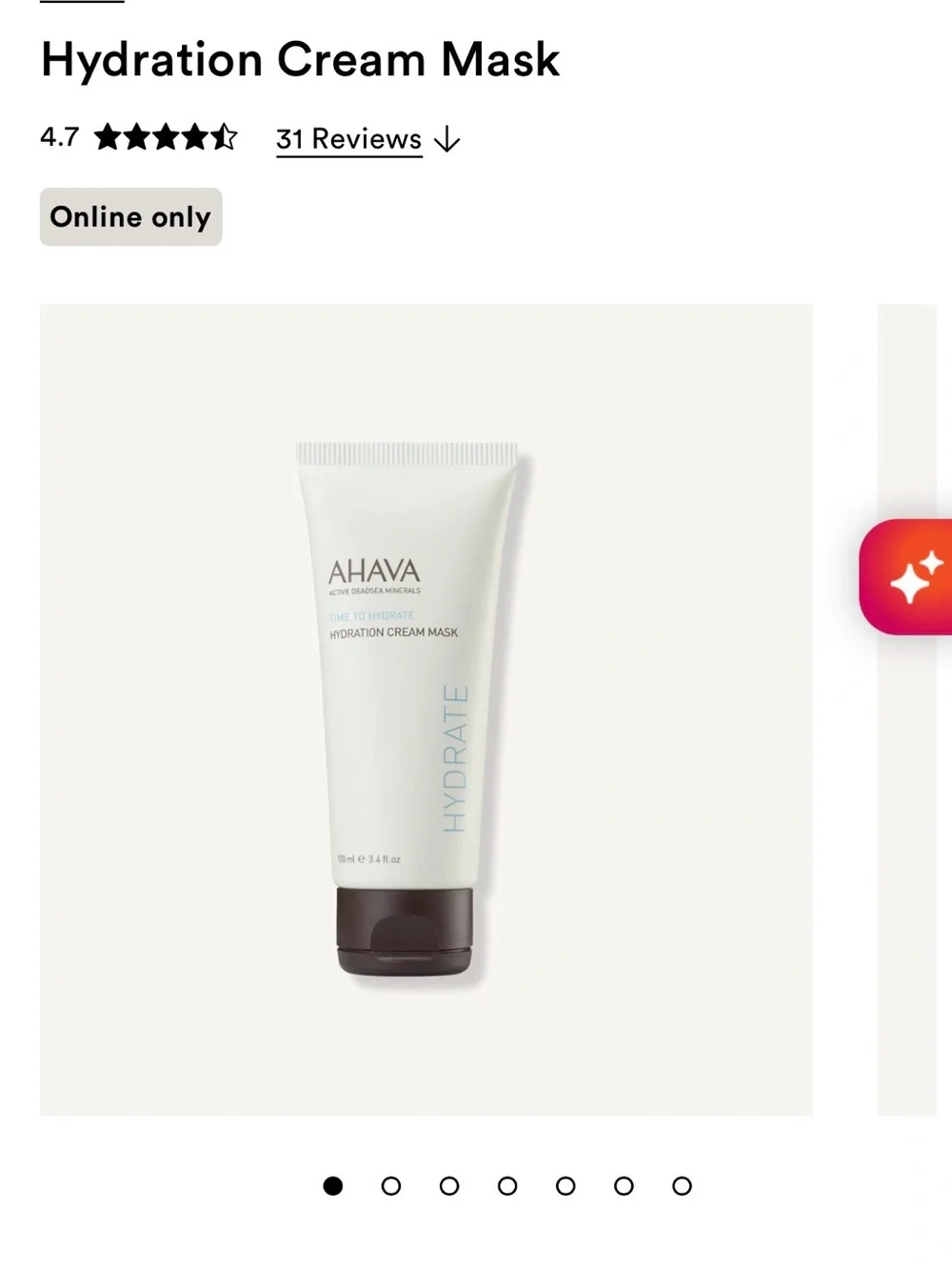AHAVA Hydration Cream Mask